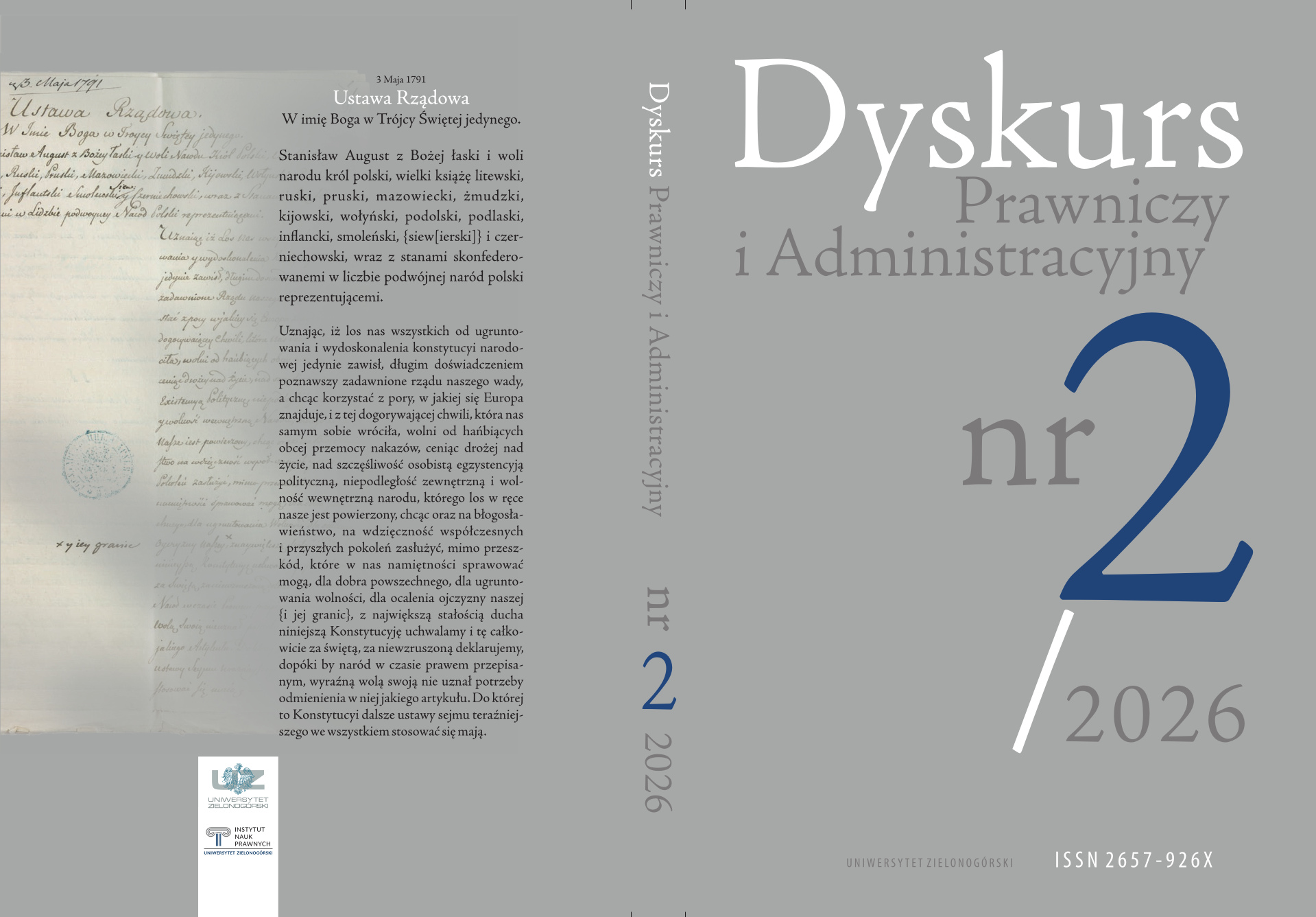 					Pokaż Nr 2 (2026): Dyskurs Prawniczy i Administracyjny
				